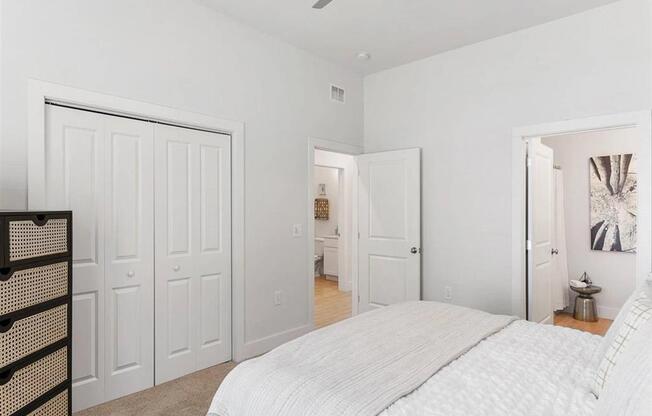 Bedroom with large closet at Bay Pointe at Summerville, South Carolina, 29483