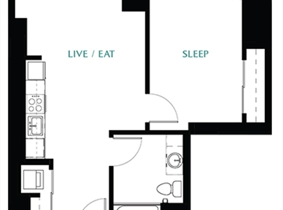 1 bed, 1 bath, 729 sqft, $3,658, Unit B2-1010