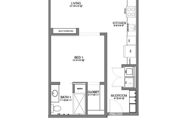 1 bed, 1 bath, 650 sqft, $1,825, Unit 216