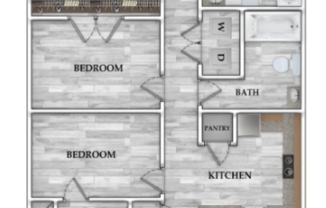 4 beds, 2 baths, 1,214 sqft, $1,125, Unit 19-B