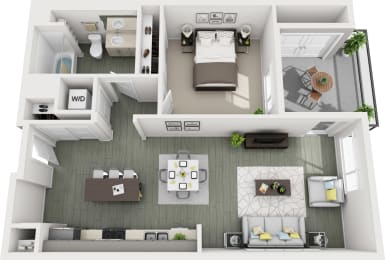 1 bed, 1 bath, 735 sqft, $2,450