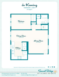 1 bed, 1 bath, 771 sqft, $1,200