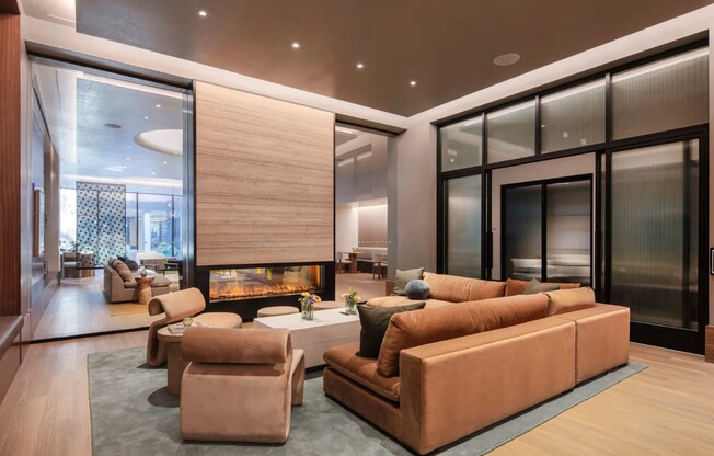 Elevate your living at Mabel, where modern design meets sophisticated comfort. Enjoy spacious lounge areas and stunning interiors that invite relaxation and connection. Don't miss out—schedule your tour today!