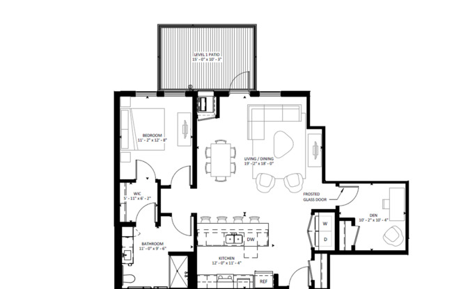 1 bed, 1 bath, 1,013 sqft, $2,989, Unit 102