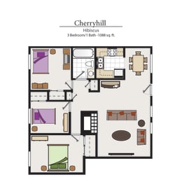 3 beds, 1 bath, 1,088 sqft, $4,425