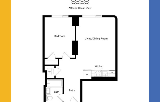 1 bed, 1 bath, 633 sqft, $3,220, Unit 653