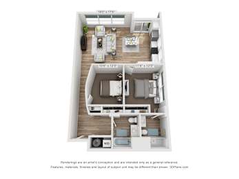 2 beds, 2 baths, 1,215 sqft, $2,414