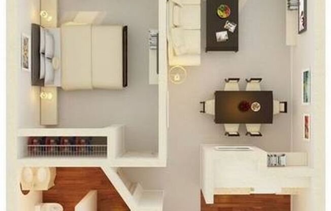 1 bed, 1 bath, 612 sqft, $1,499, Unit 7