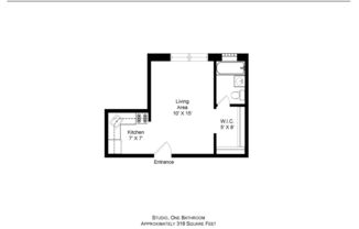 Studio, 1 bath, 350 sqft, $1,425, Unit 107