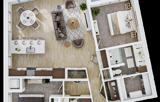 2 beds, 2 baths, 1,253 sqft, $2,985, Unit 127