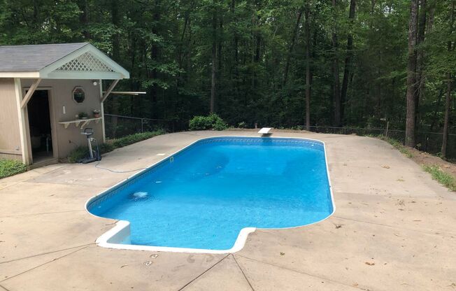 Amazing 3 Bedroom 2 1/2 Bath Home with a Private Pool in Fort Mill on Secluded 1 1/2 Acre Lot