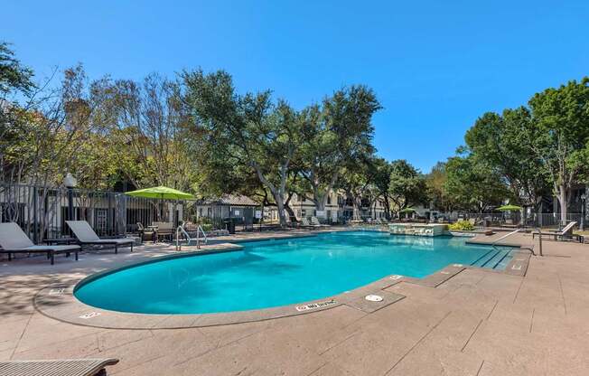 Crystal Clear Swimming Pool at Sedona Springs, Austin, Texas