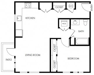 1 bed, 1 bath, 807 sqft, $1,595