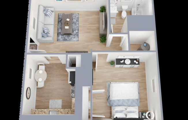 1 bed, 1 bath, 600 sqft, $1,150, Unit B6