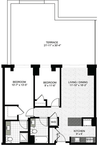 2 beds, 2 baths, 924 sqft, $4,920, Unit 0620