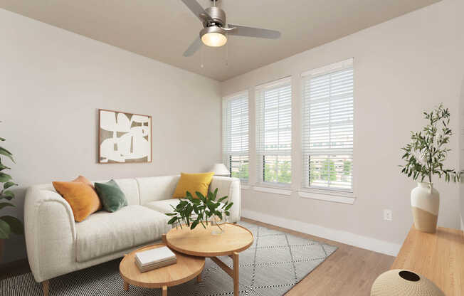 Living Room with Hard Surface Flooring