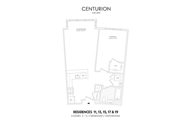 1 bed, 1 bath, 695 sqft, $2,395, Unit Residence 417