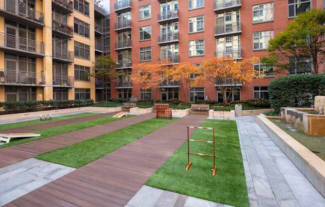 Photo of outdoor courtyard