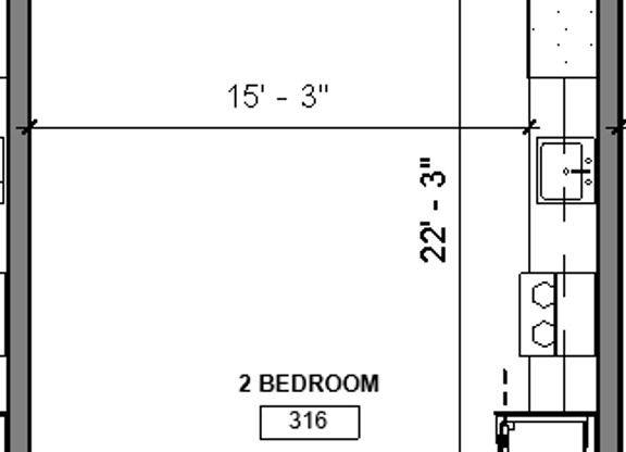 1 bed, 2 baths, 1,128 sqft, $1,750, Unit 316