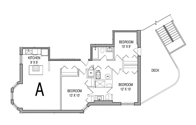 3 beds, 2 baths, 1,167 sqft, $4,495, Unit 907 - 1A