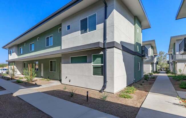 The Hedrick on Mountain Townhome-Style Apartments in Tucson, Arizona Exterior