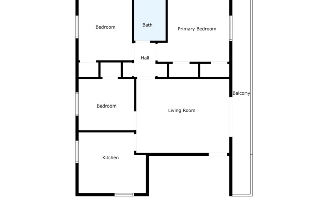 3 beds, 1 bath, 875 sqft, $1,300, Unit 3604