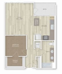 1 bed, 1 bath, 769 sqft, $2,890