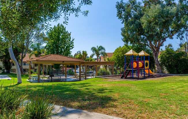 outdoor picnic area  at Softwind Point, Vista, 92081