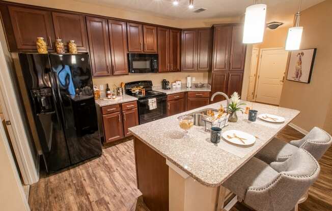 Gourmet Kitchen With Island at Park Place, Florida