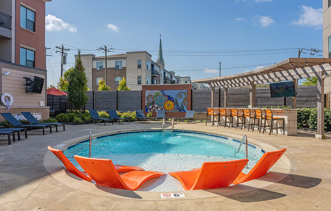 Pool at DeSales Flats Apartments*, Ohio