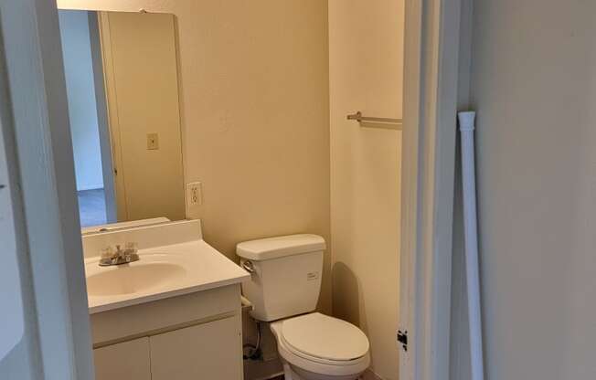 Bathroom at Magnolia Apartments in Riverside, California.