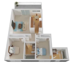 2 beds, 2 baths, 1,100 sqft, $2,790