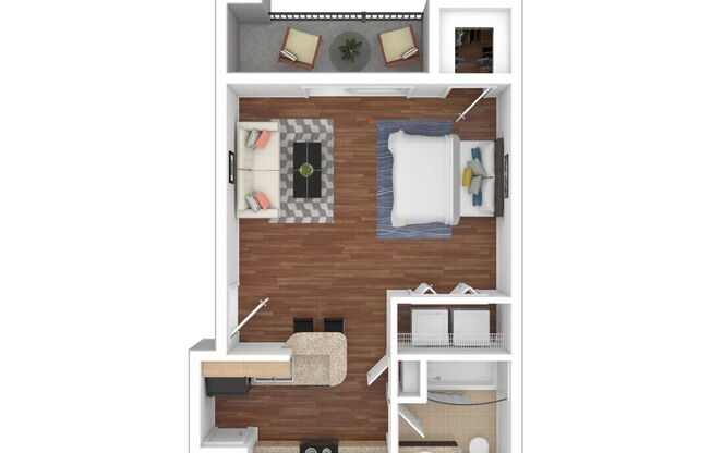 Studio, 1 bath, 575 sqft, $953