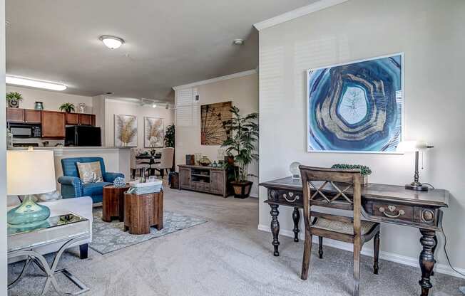 Living Room at Bermuda Estates Apartments in Ormond Beach, FL