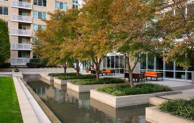 Courtyard with seating