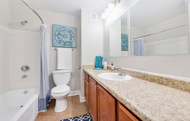 a bathroom with a sink toilet and a bath tub