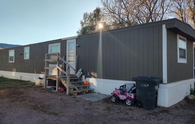 Beresford Trailer park on east edge of town