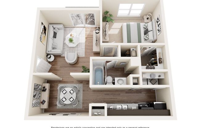 1 bed, 1 bath, 900 sqft, $1,168, Unit 66D