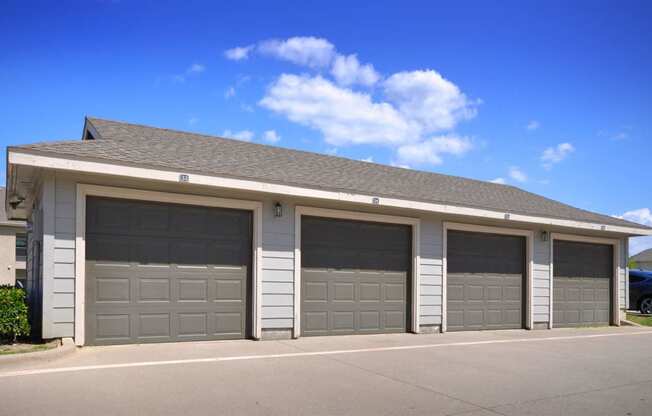 On Site Garages at Stoneleigh on Cartwright Apartments, J Street Property Services, Texas