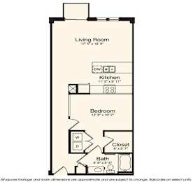 1 bed, 1 bath, 782 sqft, $1,664