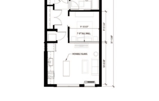 1 bed, 1 bath, 544 sqft, $1,340, Unit 305