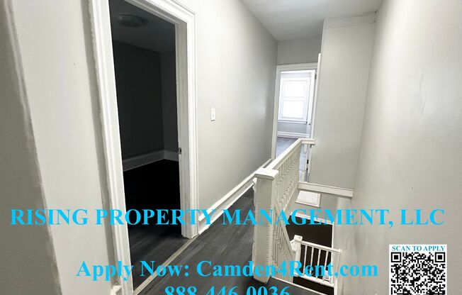 Newly Renovated semi-detached twin 3 bedroom 1 and a half bathroom home in the Parkside section of Camden. Original Wood floors & Large bedrooms make this home a perfect option.