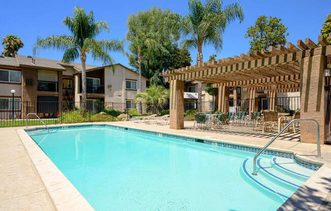 our apartments offer a swimming pool at Oak Terrace Senior Apts, Hemet