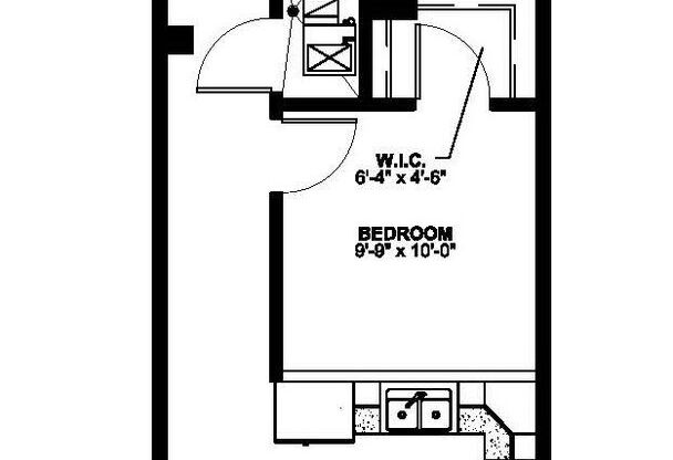 1 bed, 1 bath, 619 sqft, $1,999, Unit 413