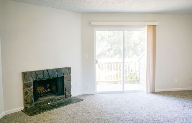 Bright and Spacious Apartment Home, Fireplace, W/D, & Parking!