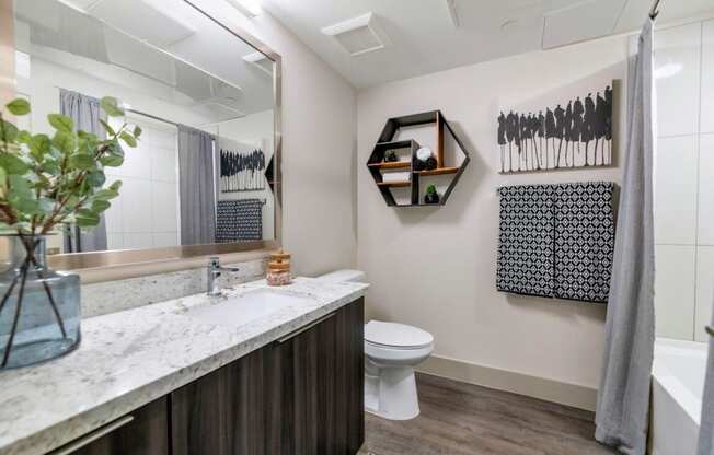 Bathroom interior at Zaterra Luxury Apartments, Arizona