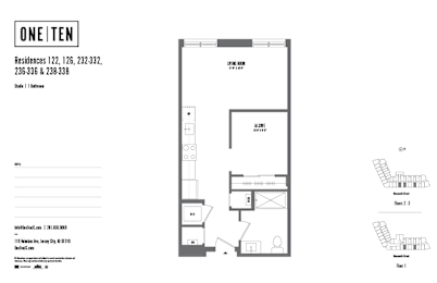 Studio, 1 bath, $2,770