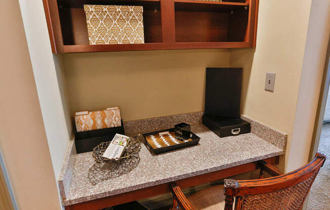Interiors Work Desk at LangTree Lake Norman Apartments, Mooresville