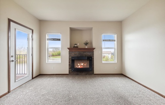 Living Room with Fireplace