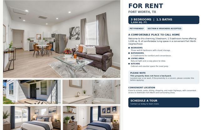 Charming Renovated 3-bedroom, 1.5-bathroom home!
